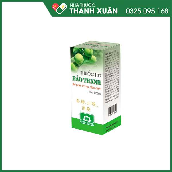 Siro Bảo Thanh trị ho bổ phế